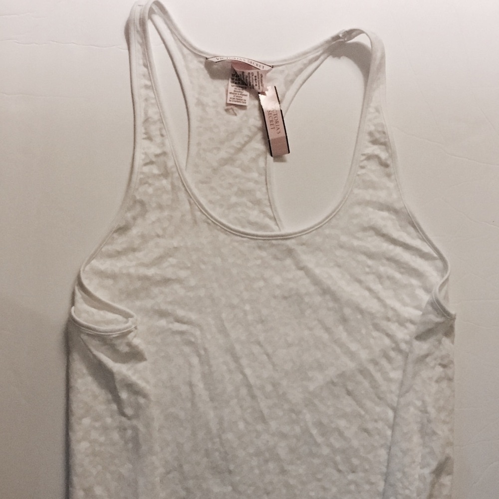 Victoria's Secret White Racerback Camisole M/L
